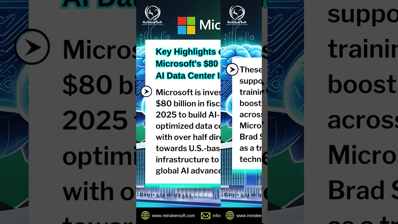 🚀Microsoft's $80B AI Data Center Revolution: The Future is Here! #microsoftinnovation #investor #ai