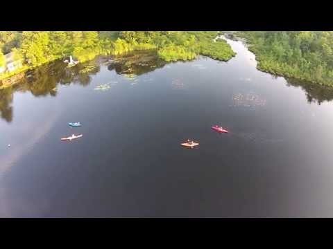 Heart Pond Overflight - kayaking Hart Pond in Chelmsford MA
