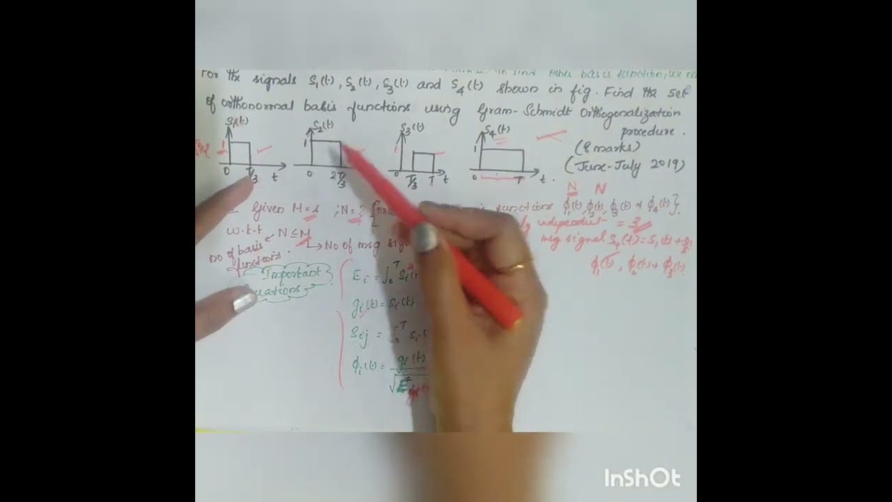 Gram Schmidt Orthogonalisation problem@fewminuteslearning9815