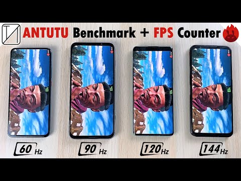 [FPS Counter] 144Hz vs 120Hz vs 90Hz vs 60Hz - AnTuTu Benchmark Comparison