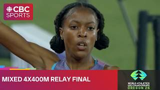 U20 WORLD RECORD set in mixed 4x400m relay final at World Athletics U20 Championships in Oregon