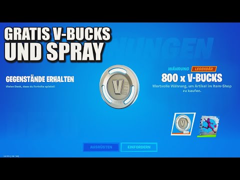 KOSTENLOSE V-Bucks & Spray bekommen! (Fortnite Community Battles Event: Gratis 800 VBucks Deutsch)