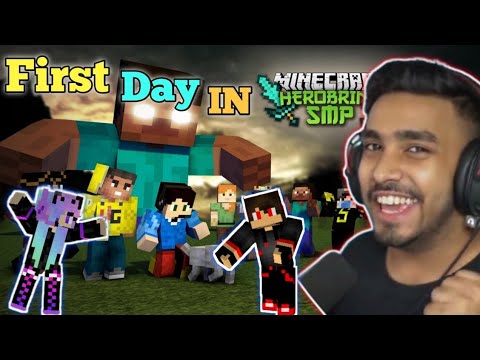 my first day in HEROBRINE SMP 🔥 | ft. @TechnoGamerzOfficial #minecraft #mcflame #herobrinesmp