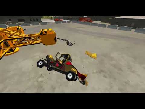 Cars vs Large Spinner With Chains – BeamNG Drive