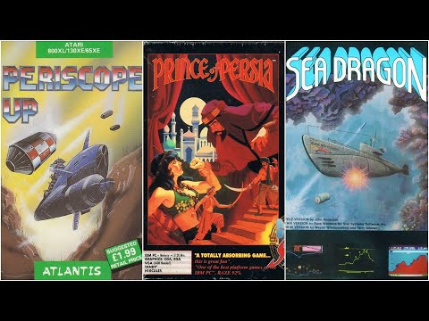Borsuk Retro Gry TV: ATARI XL/XE -  PRINCE OF PERSIA + SEA DRAGON + PERISCOPE UP (+ Nowości)