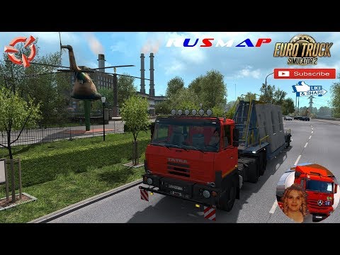 Euro Truck Simulator 2 (1.36) Long Delivery in Russia TATRA 815 Rusmap v1.9.1 + DLC's & Mods