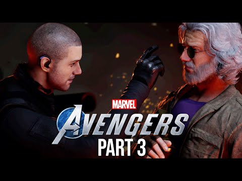 MARVEL'S AVENGERS HAWKEYE DLC Gameplay Walkthrough Part 3 - OLDMAN HAWKEYE
