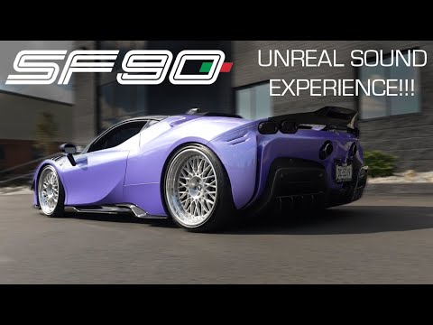 THE LOUDEST SF90 IN THE WORLD! Ferrari SF90 With Valvetronic Designs Free Flow Exhaust