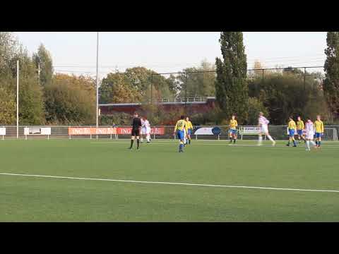 (B) Hooglanderveen jo17-1 vs ASC Nieuwland jo17-1 op 3-11-2018