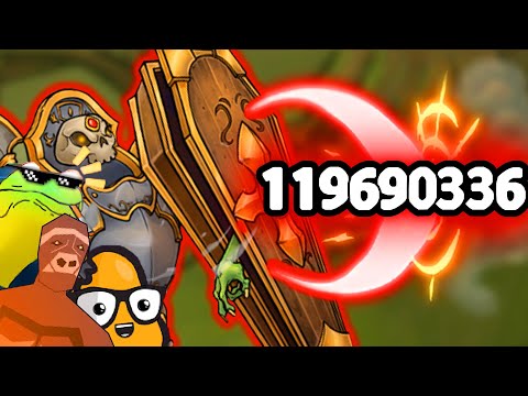 Dealing 119,960,336 Damage Using Block in Across the Obelisk