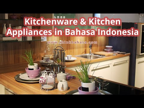 Learn Indonesian Vocabulary with Pictures - Kitchenware
