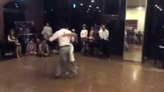 Andres Sautel and Celeste Medina dancing milonga 2014
