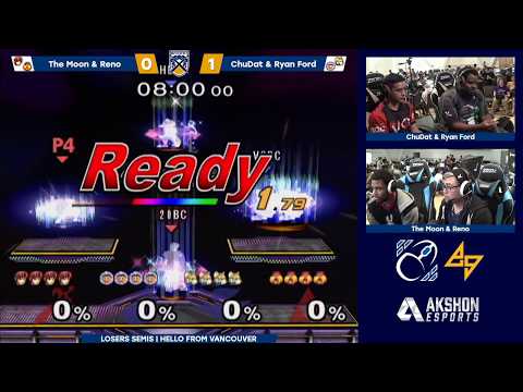 BOBC2 | The Moon & Reno (Red) vs. ChuDat & Ryan Ford (Blue) | SSBM Losers Semis