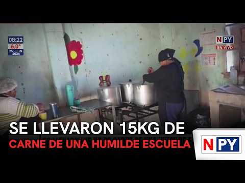 Se llevaron 15kg de carne de una humilde escuela