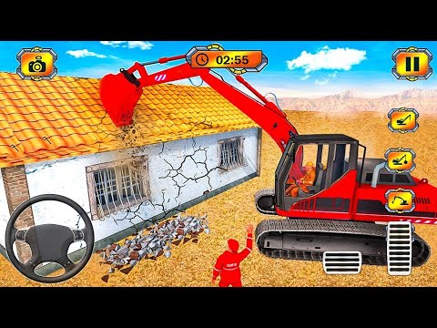City Road Construction Simulator 3D | Heavy Machinery Game - Android Gameplay