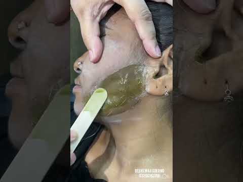 Full Face waxing Tutorial #shorts