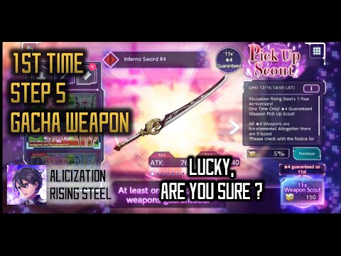 1ST TIME WEAPON GACHA TO THE STEP 5