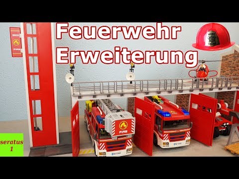 Playmobil Large Fire Station Gate & Hose Tower Extension seratus1