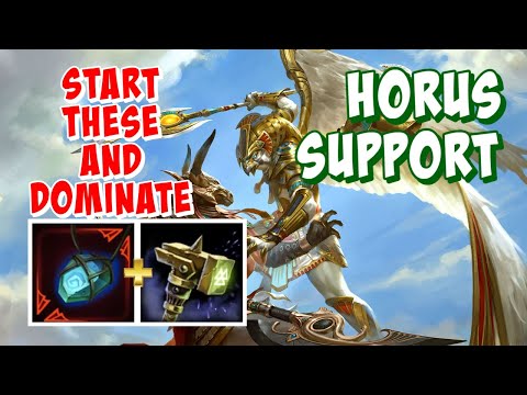HOW TO DESTROY WITH SUPPORT HORUS GAMEPLAY SMITE - THIS IS OP!