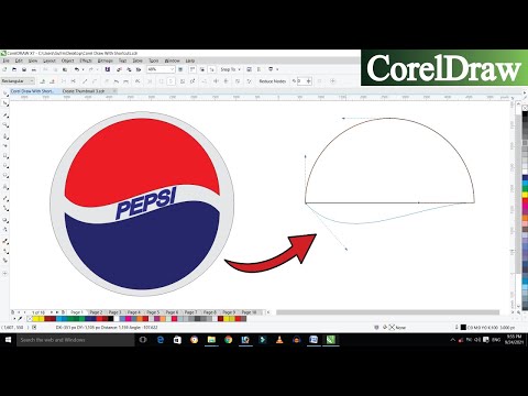 Corel Draw पर Pepsi का Logo Design कैसे करे? || How To Make Pepsi Logo in Corel Draw?