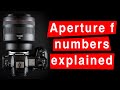 APERTURE f NUMBERS EXPLAINED - why are they back-to-front? Photography tutorials for beginners.