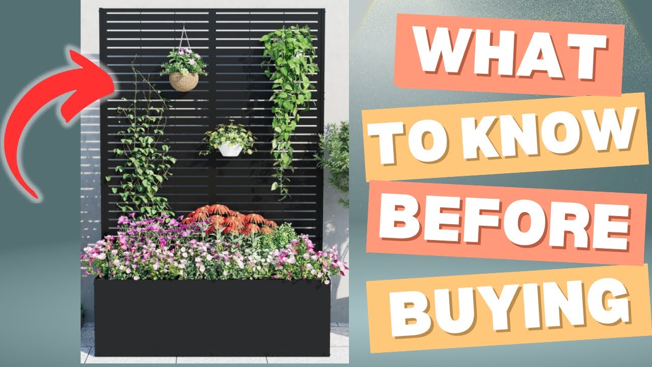 Easy Assembly Raised Garden Bed With Trellis Patio Privacy Planter Review