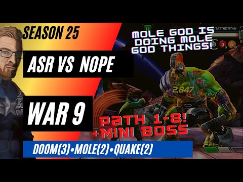 Mole Is Back And Ready To Roll! ASR Vs NOPE! Alliance War 9, Season 25! Chase For Top 3!