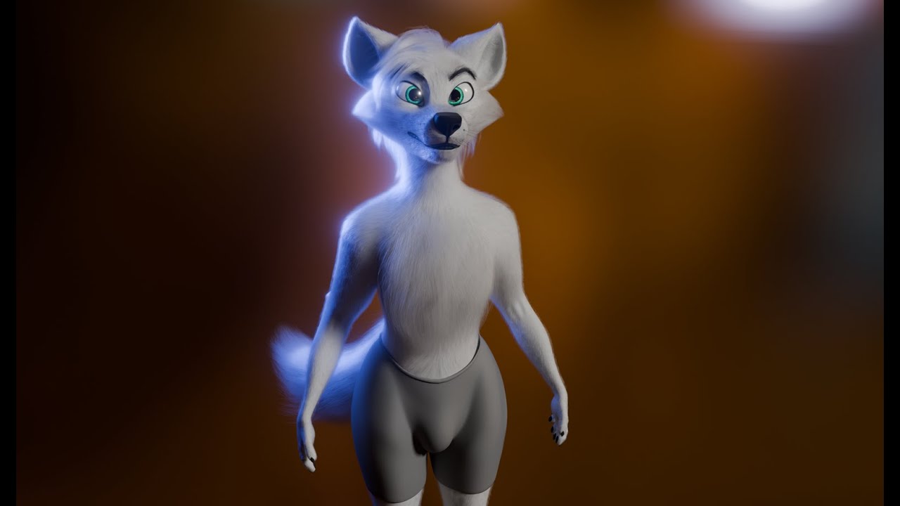 Dimitri Anthro Wolf 3D Model