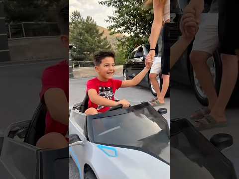 Child with little car took beautiful girl 😂❤️👻#shorts