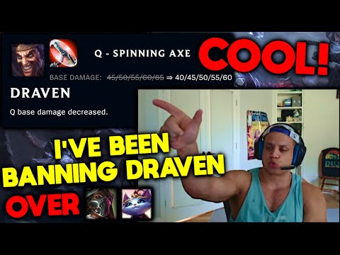 Tyler1 reacts to Draven NERF in patch 12.16