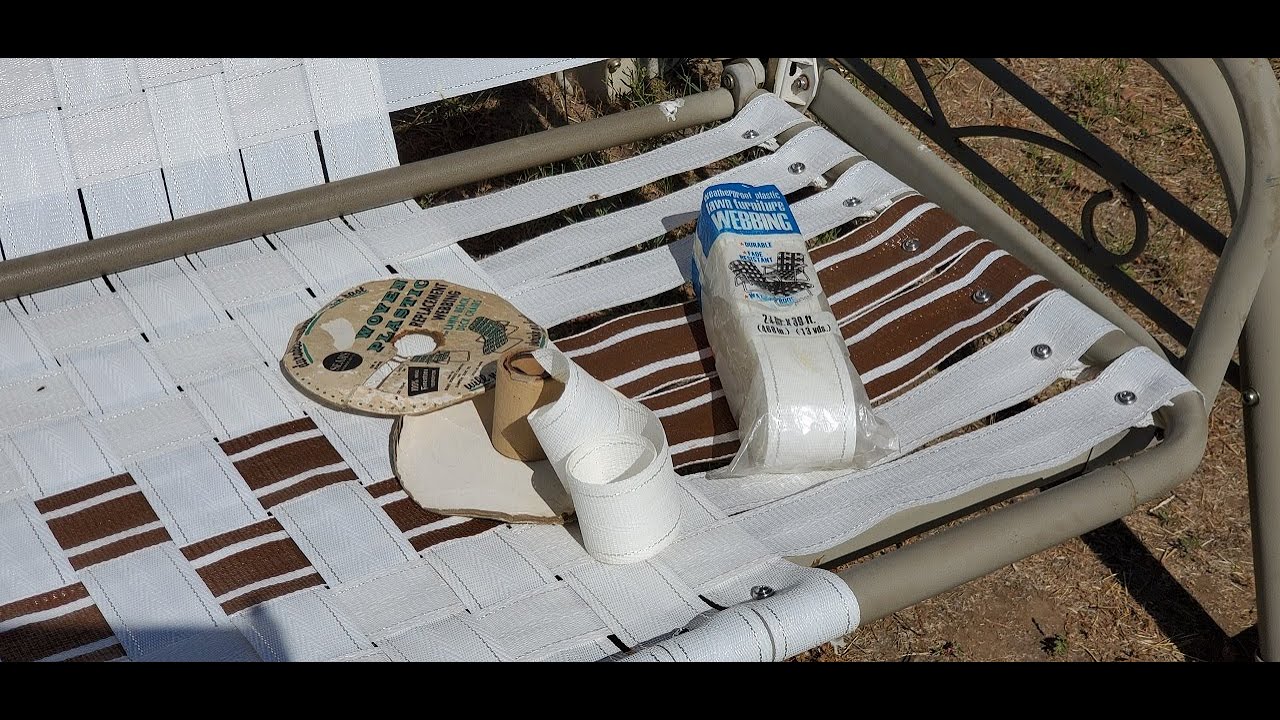 Watch video Re-Webbing a Porch Swing Now Re-Webbing a Porch Swing
