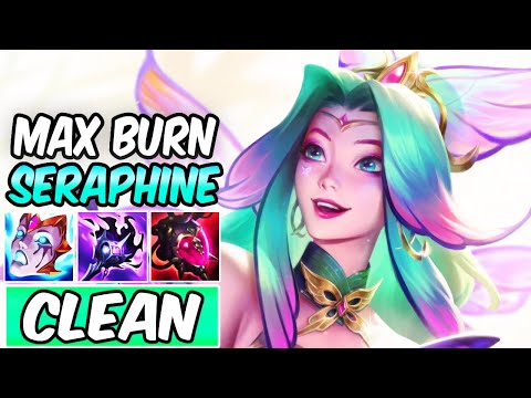 NEW MAX BURN SERAPHINE MID CLEAN FULL AP GAMEPLAY | New Build & Runes | League of Legends