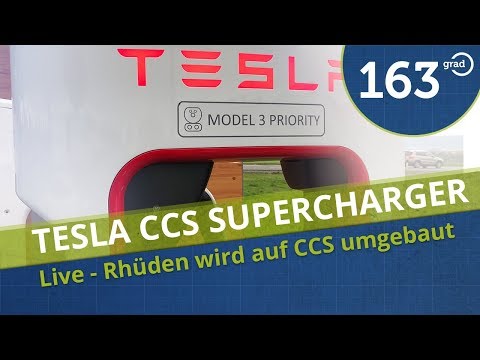 Tesla Supercharger Rhüden - Umbau auf CCS für Tesla Model 3