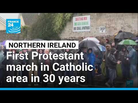First Protestant march in Catholic area in nearly 30 years
