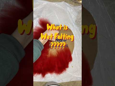 What is wet felting, and is it magic? #wetfelting #fiberart #heart #wearableart #fabric