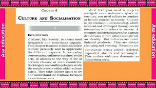 Ch 4.1 Culture and Socialisation (Sociology, Grade 11, CBSE) Easy explanation in Hindi