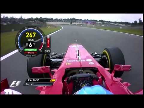 F1 2013 Fernando Alonso Ferrari F138 on board lap Germania