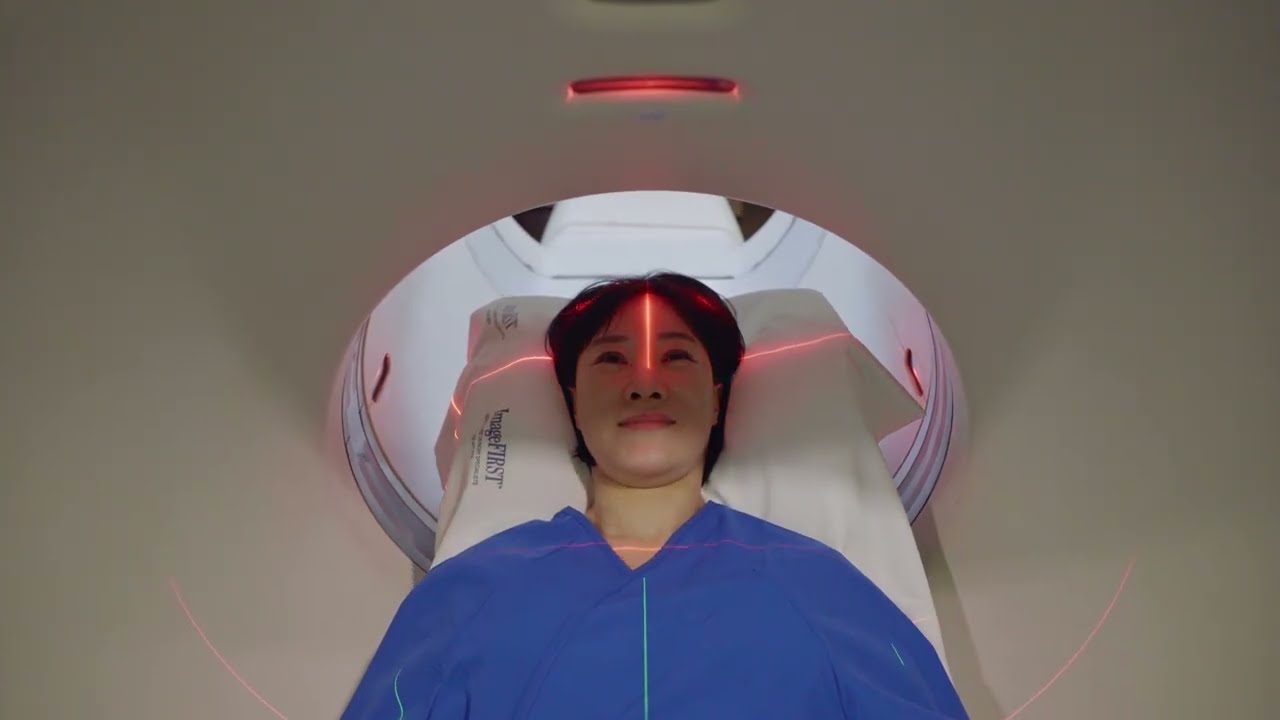 woman getting a CT Scan