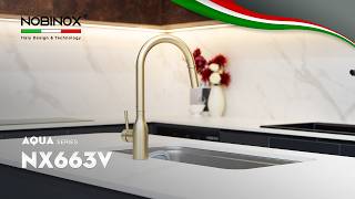 VÒI RỬA BÁT DÂY RÚT NOBINOX AQUA NX663V video 1