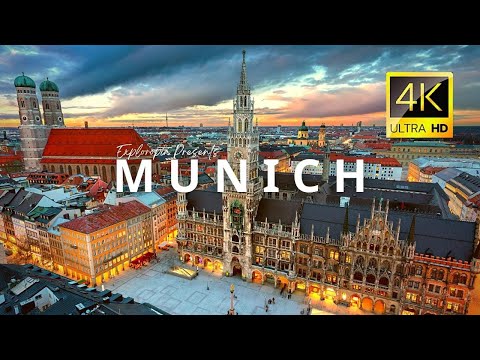 München, Deutschland 🇩🇪 in 4K 60FPS ULTRA HD-Video per Drohne