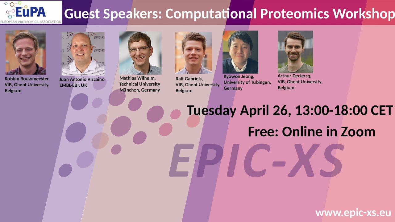 EuPA / EPIC-XS Online Seminar on Computational Proteomics