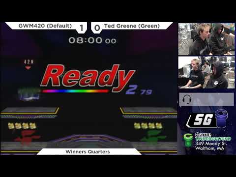 SG 22.3 SSBM - GWM420 (Default Fox) vs. Ted Greene (Green Fox) - Melee WQF