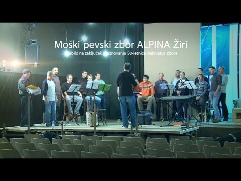 Moški pevski zbor Alpina Žiri - Vabilo na zaključni koncert ob 50-letnici (Coldplay - Fix You)