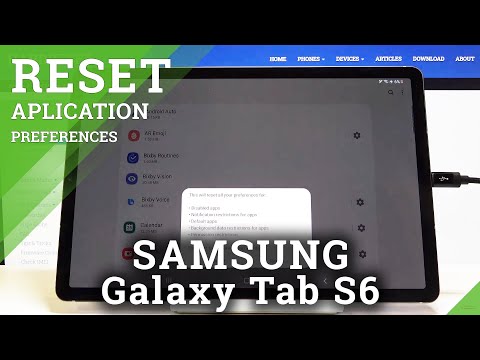 How to Reset App Preferences is Samsung Galaxy Tab S6 – Restore Original Setup