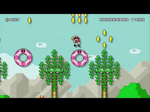 Hot Chocolate Hills 1-2 by Dr.Vale - Super Mario Maker 2 - No Commentary 1bx