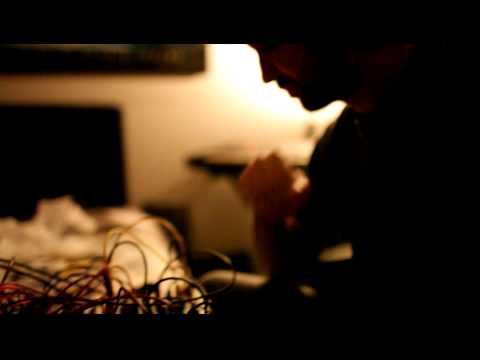 iPad drum machine through a Serge Animate panel