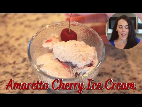 Amaretto Cherry Oatmilk Ice Cream Recipe | How to Make Dairy Free Ice Cream Using an Ice Cream Maker