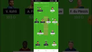 CSK VS RCB DREAM11 TEAM. 10/10/20