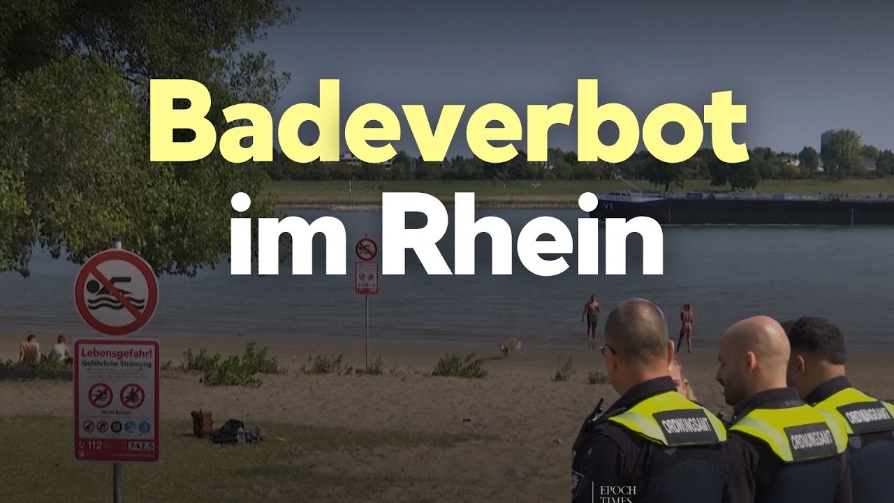 Bis zu 1.000 Euro Bußgeld: Düsseldorf erlässt Badeverbot im Rhein