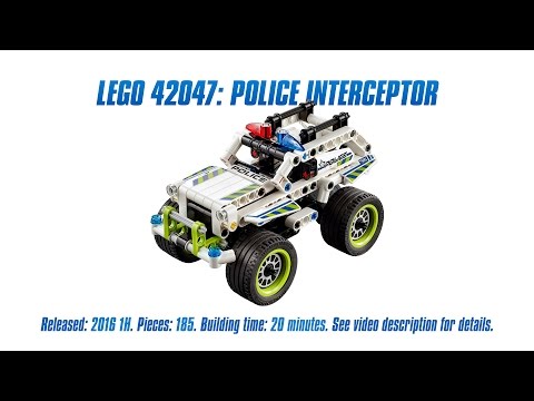 Vidéo LEGO Technic 42047 : La voiture d'intervention de police